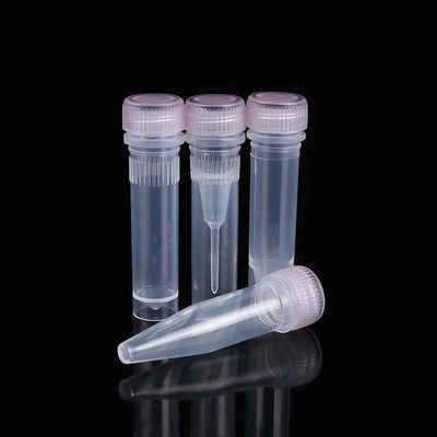 गुणवत्ता  1.5ml Conical Bottom Microcentrifuge Tube Sample Tube With Screw Hat कारखाना