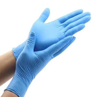 अच्छा मूल्य Powder Free Disposable Protection Gloves Blue Composite Mixed Acid Alkali Resistant High Elastic Hands ऑनलाइन