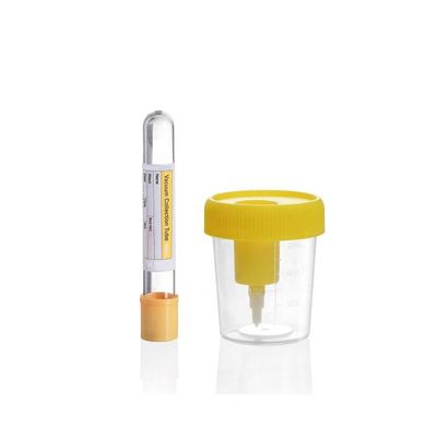 अच्छा मूल्य Disposable Urine Cup with Needle Vacuum Urine Specimen Collection Cup 60ml 90ml 100ml 120ml with Needle ऑनलाइन