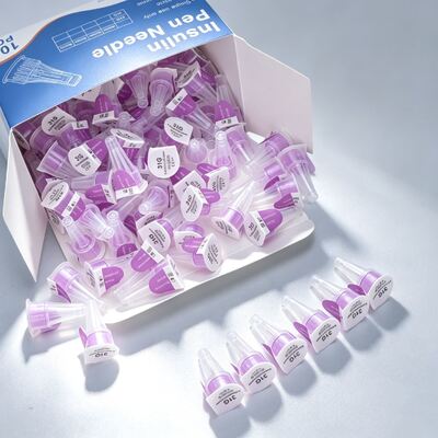 अच्छा मूल्य 32G 4mm डिस्पोजेबल बैंगनी इंसुलिन पेन सुई स्टेरिल CE ISO OEM ऑनलाइन